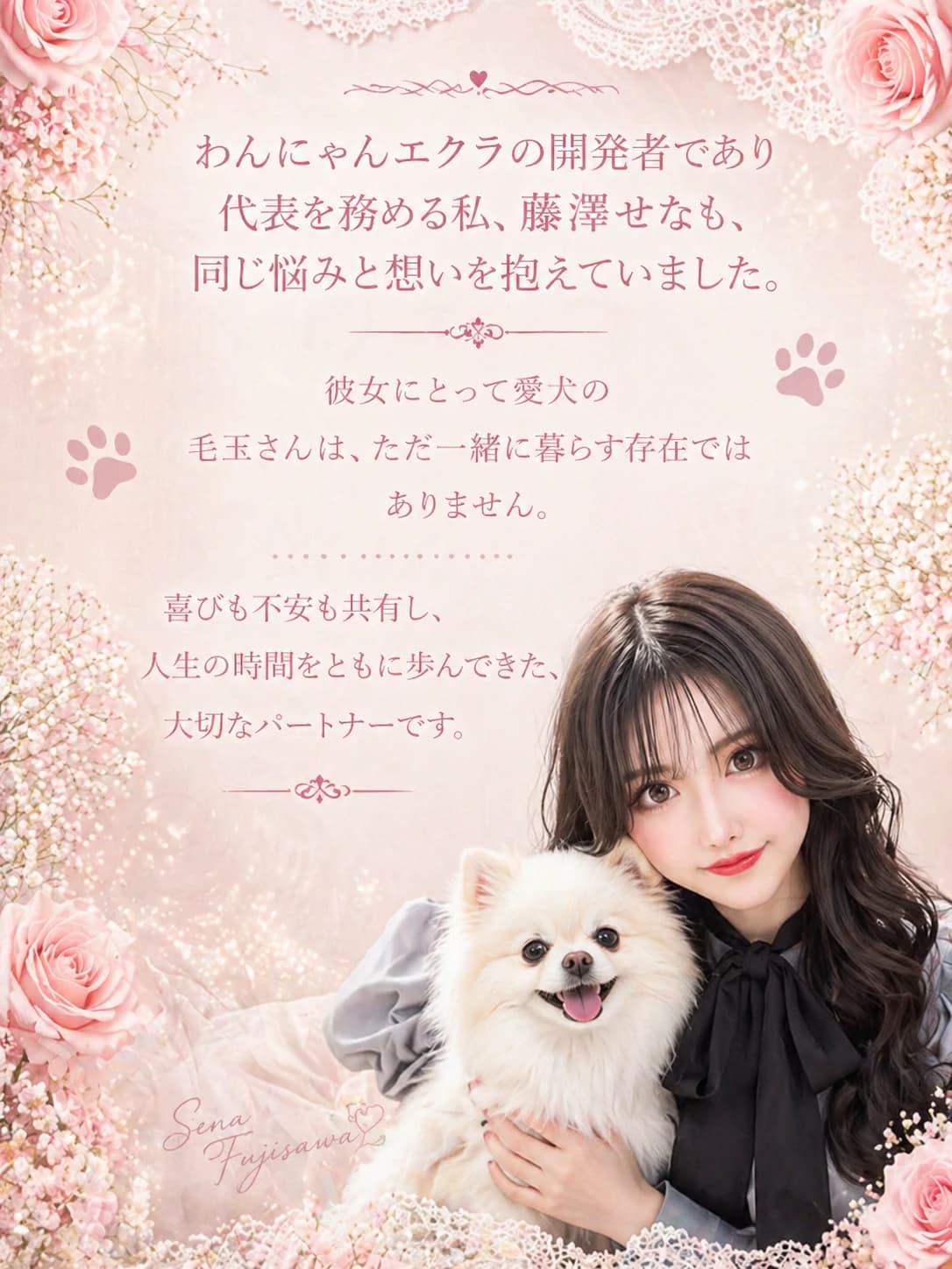 代表 藤澤せなからのメッセージ
